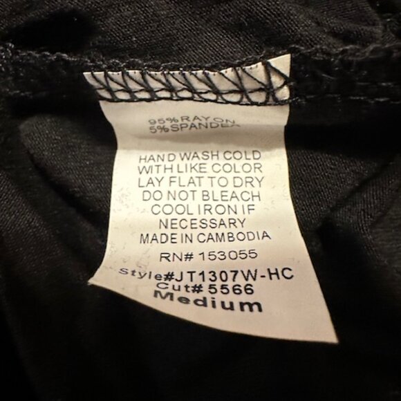 Choker V Neck T-shirt with Metal Eyelets  4237  NWT Boutique - Picture 10 of 11